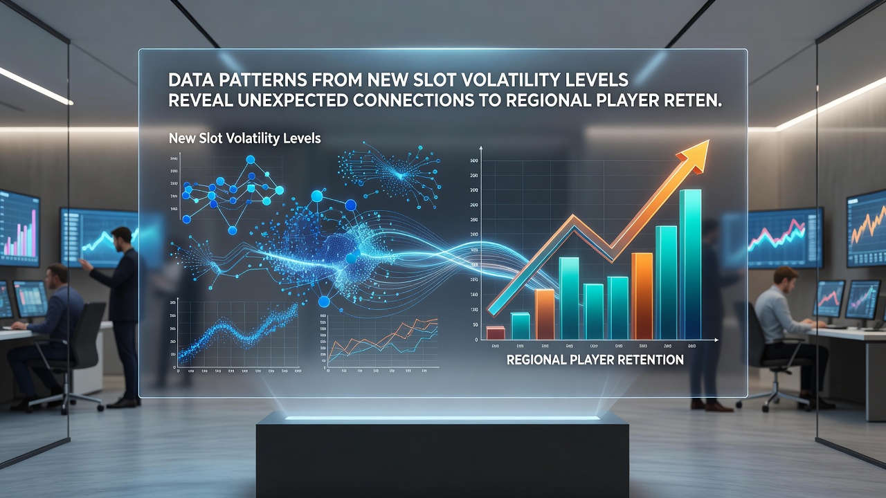 Map illustrating regional player retention rates linked to slot volatility categories in August 2026 datasets
