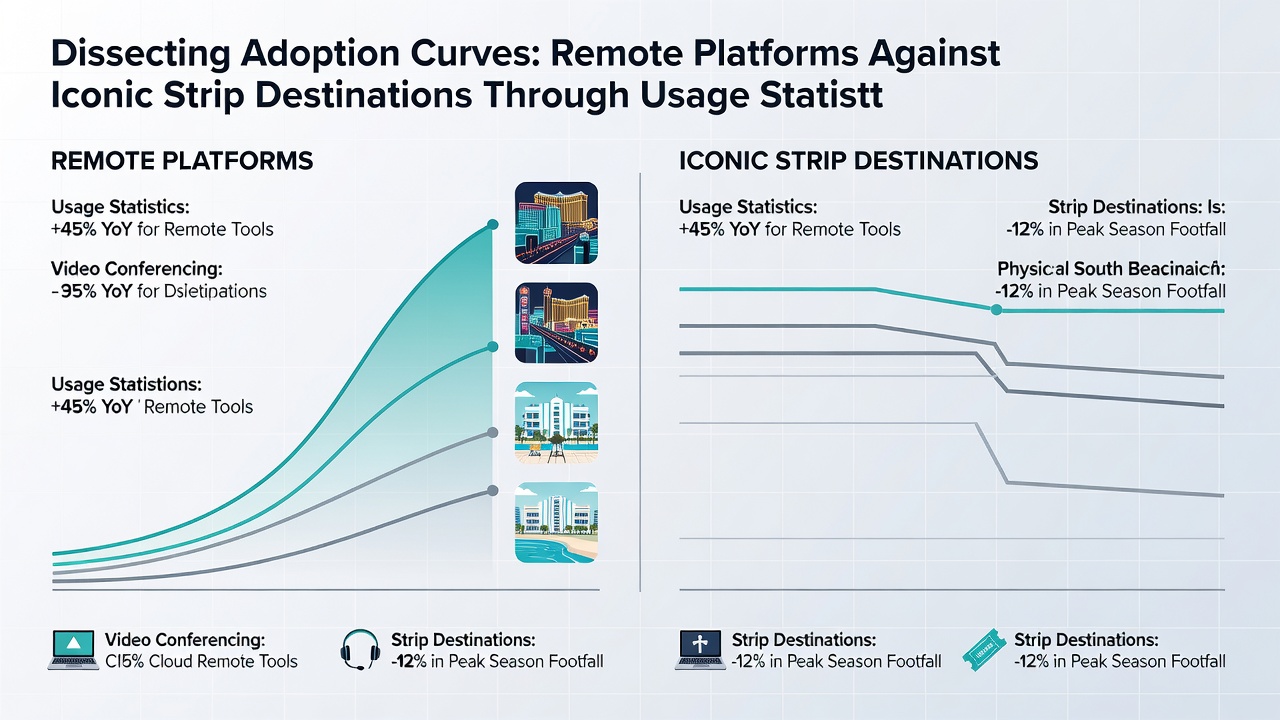 Comparison chart of remote vs physical casino usage statistics across North America and Europe in 2026