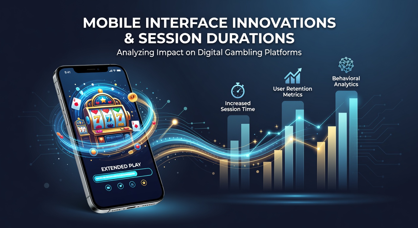 Mobile interface innovations displayed on a smartphone screen showing gambling app navigation elements