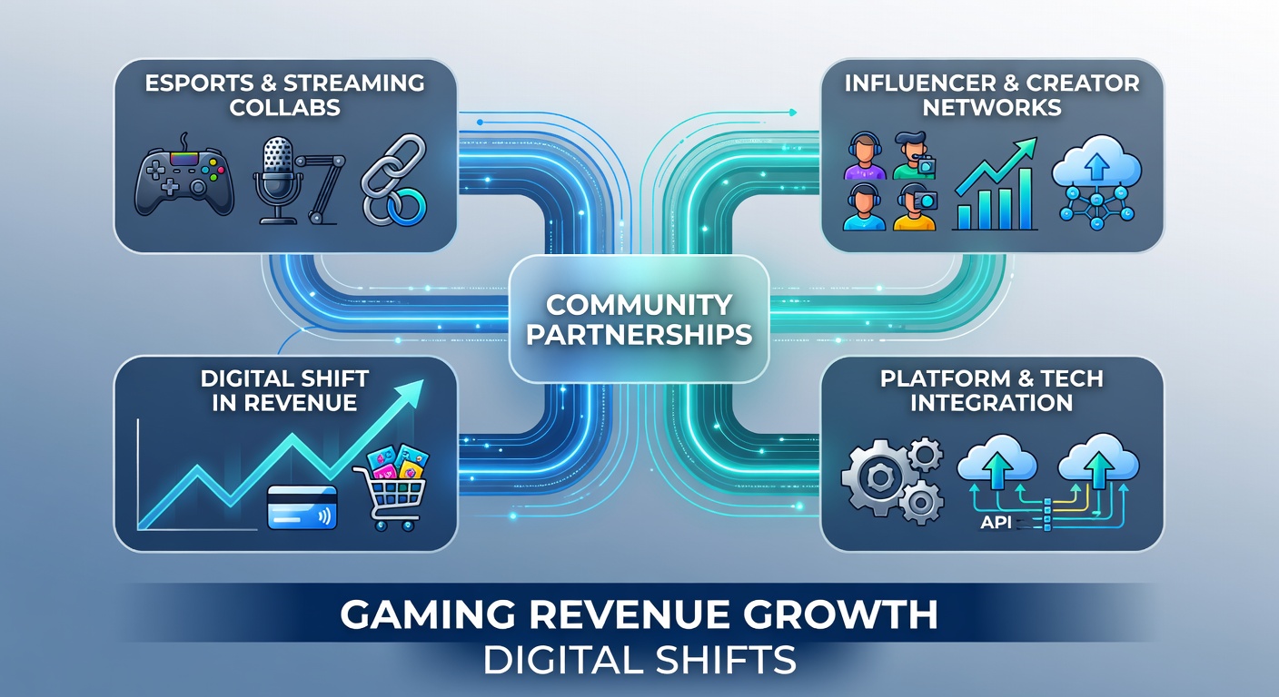 Digital analytics dashboard displaying real-time gaming revenue distribution across partnered community projects